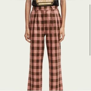 Scotch & Soda Edie Checked Linen Trousers
